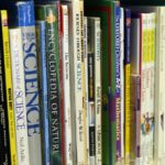 books on the shelves